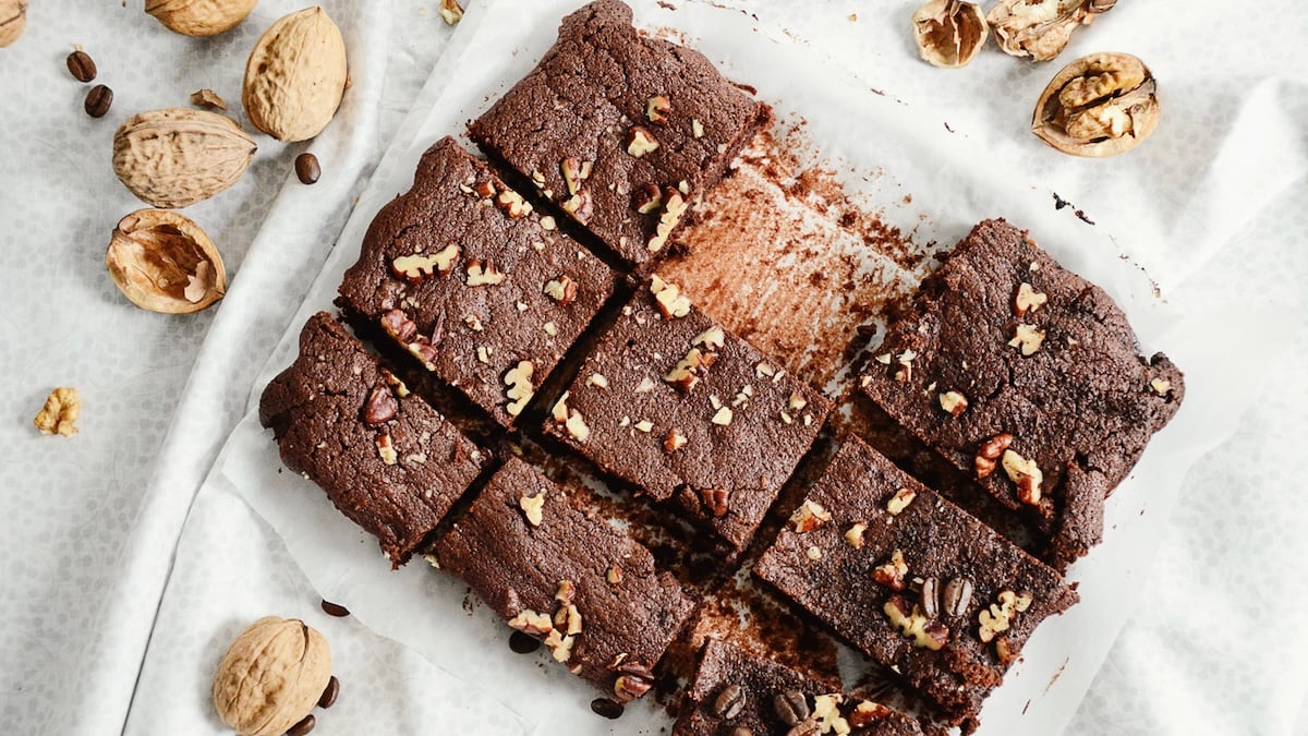 Brownies chocolat noix fondants